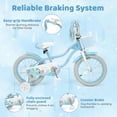 thumbnail image 6 of Costway 16" Kids Bike Toddler Bicycle with Training Wheels Hand & Coaster Brakes Handlebar Blue, 6 of 10