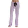 thumbnail image 4 of #FollowMe Button Down Pajama Pant Set with Notch Collar (Lilac Rayon Spandex, 2X), 4 of 4