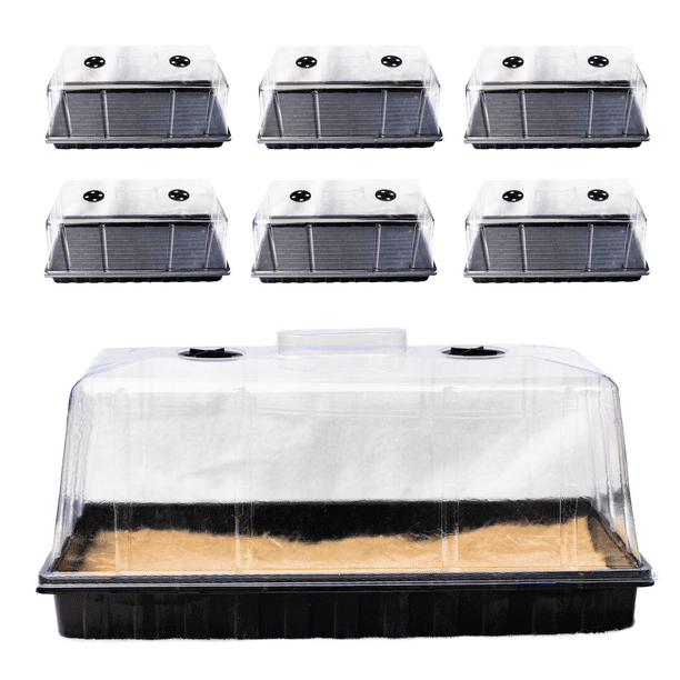 Midas Hydro 6 Pack Humidity Domes and Seed Starter Trays 1020 Trays