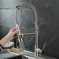 thumbnail image 3 of Handle Spring Neck Pull-Down Kitchen Faucet With Turbospray, Fastmount Chrome, 3 of 4
