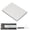 Silver, variant on NFTIGB NGFF M.2 to SATA3.0 SSD Enclosure 6Gbps Data Transfer Converter Box Lightweight Aluminum Alloy Shield Blue 2.5 inches / 6.35 cm