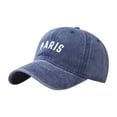 thumbnail image 2 of Alphabet Embroidery Solid Color Duck Hat Trend Personality Outdoor Print Breathable Mesh Hat, 2 of 4