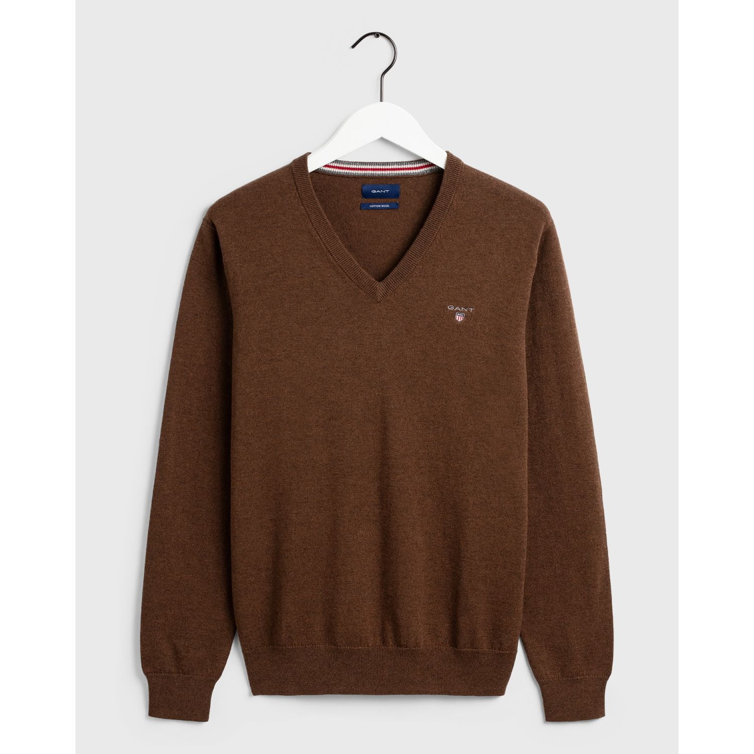 Gant Men's Cotton Wool V-Neck Sweater 