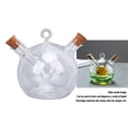 thumbnail image 4 of Aceitera y Vinagrera, 2 en 1 Botella dispensadora de aceite y Vinagre Con Doble Vertyor de Vidrio Botella dispensadora de Aceite de Oliva y Vinagre de Boca Ancha, 4 of 7