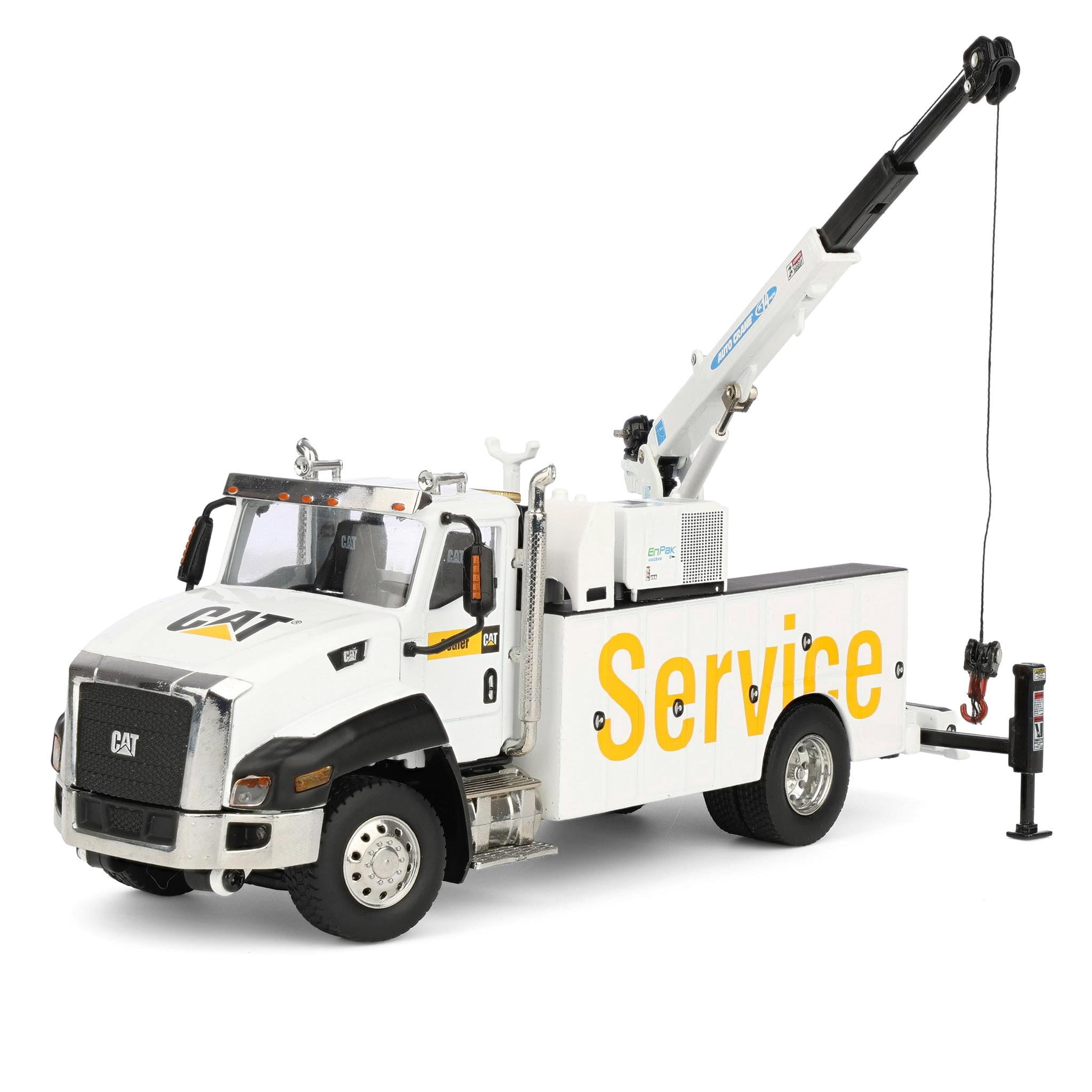CAT Caterpillar CT660 Auto-Crane Titan 85 Truck w/Miller EnPak White 1/50 Scale Diecast Model by Diecast Masters