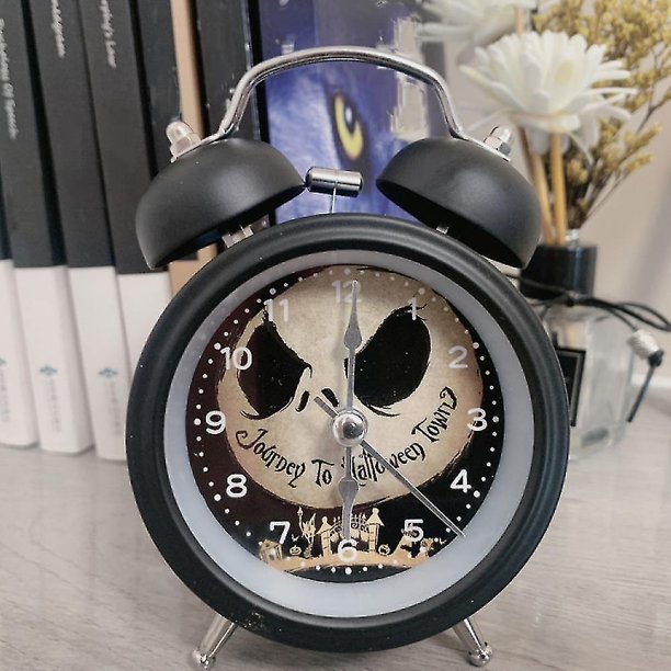 Reloj despertador de dormitorio Saytay, reloj despertador de dibujos animados de Nochebuena, reloj de escritorio para decoración del hogar de estudiantes (hy)