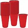 thumbnail image 2 of Nicole Home Collection Gobelet en Plastique, 50 Unités, 16 Onces, Rouge, 2 of 4