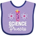 thumbnail image 3 of Inktastic Scientist Girls Science Princess Girls Baby Bib, 3 of 4