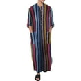 thumbnail image 5 of New Middle Eastern Clothing For Spring And Summer In Foreign Trade, Long Sleeves, One-piece Arabic Mens Clothing, Striped Print, Mens Robe, 5 of 5