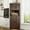 Brown, variant on 68" Tall Farmhouse Corner Cabinet, 28.3" Corner Storage Cabinet with 4 Doors and Adjustable Shelves, Tall Barn Door Cabinets with 5 Storage Shelves, for Kitchen, Bathroom, Antique White