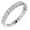 thumbnail image 4 of Pompeii 1 Ct Diamond Wedding Eternity Ring Lab Grown 14k White Gold (((G-H)),SI(2)-I(1)), 4 of 4