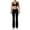 Black, variant on Athletic Pants for Women Plus Size Seamless Flared Workout Pants Stretchy Bootcut Yoga Pants Flared Leggings for Women for Workout Running Athletic Activewear