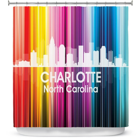 Shower Curtains 70" x 84" from DiaNoche Designs by Angelina Vick - City II Charlotte North Carolina
