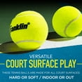 thumbnail image 4 of Franklin Sports Pressureless Tennis Balls - Official Size Low Pressure Tennis Balls - Great for Training + Practice - 12 Pack Bag of Low Bounce Tennis Balls - All Court Surface Tennis Balls, 4 of 10