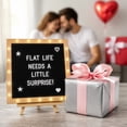 thumbnail image 3 of AGCAN Light Up Felt Letter Board with Stand, 10 x 10 Inches Wood Frame Message Board, Changeable Letter Boards with 290 Letters, Numbers and Symbols, 3 of 7