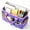 purple, variant on Godery Craft Organizer Tote Bag with Multiple Pockets, Multi-Purpose Teacher Bag Oxford Fabric Carrying Caddy for Teacher, Officer, Artist, Traveler, and More