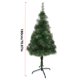 thumbnail image 3 of Fiudx Decoración del hogar Árbol de Navidad con copos de nieve iluminados y bisagras avanzadas, soporte de metal y puntas de ramas artificiales para una fácil decoración navideña, 3 of 7