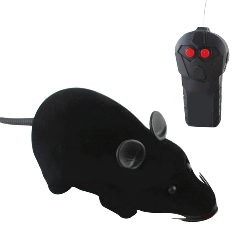 NOVELTY GIANT WWW.NOVELTYGIANT.COM Plush Wind Up Rat Race Mice Realistic Looking Pet Mouse Prank Cat Toy Grey 