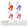 thumbnail image 2 of IDOPIP Baby Girls 1st Birthday Outfit Fall Pumpkin One Romper+ Velvet Bell Bottoms Cake Smash Outfits, 2 of 8