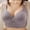 Gray, variant on Cmfcve Women's Plus Size Bra Comfortable High Elasticity Lace Underwear Breathable Wireless Gathering Bra