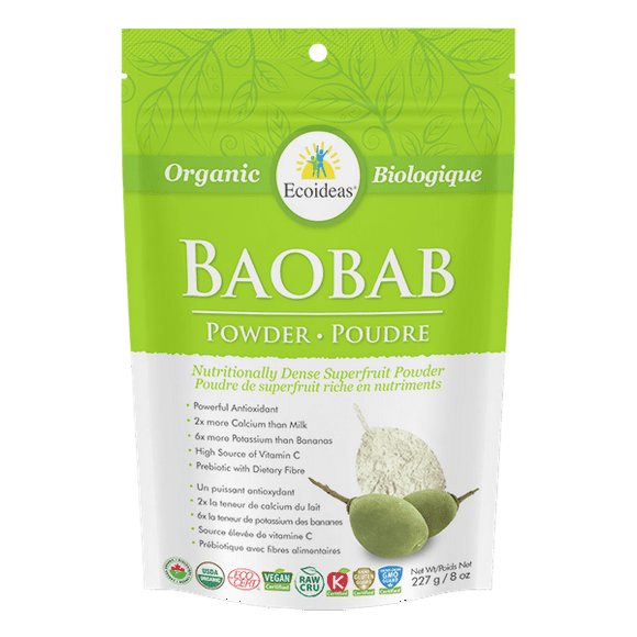 Ecoideas Poudre de Pulpe de Baobab Bio