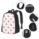 thumbnail image 2 of Balery Hand Drawn Strawberry Mochila para hombre y mujer - Tela Oxford 600D resistente - Gran capacidad, resistente al agua, ideal para la escuela, viajes y senderismo, 2 of 6