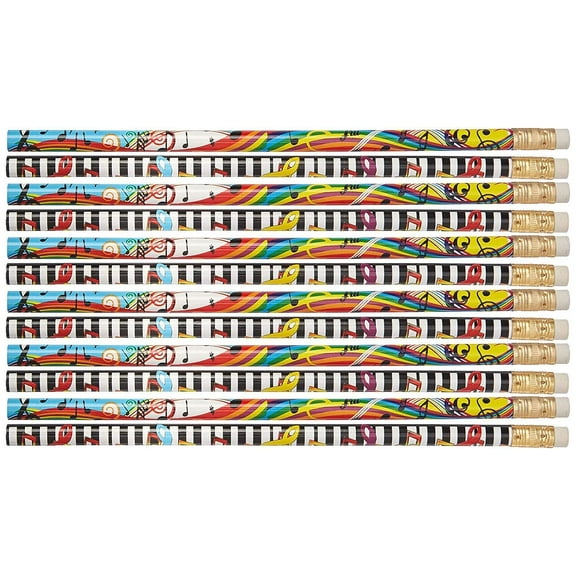 D2534 Mega Music - 36 Qty Package - Music Assortment Pencils - Express Pencils