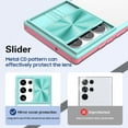 thumbnail image 4 of Compatible with Samsung Galaxy S23 Ultra Case Shockproof, Samsung S23 Ultra Phone Case Silicone with Slide Camera Lens Protector Cover Transparent Protective Cases for Women Girls (Blue Pink), 4 of 12