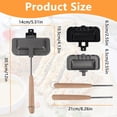 thumbnail image 2 of LEEYNEER1Pcs Breakfast Sandwich Maker  Hot Campfire Sandwich Maker With Removable Handle for Breakfast, 2 of 9