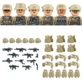 thumbnail image 4 of Bloques de construcción militares populares, soldados de las fuerzas especiales fantasma, figuras de bandidos, accesorios, pistolas, mochilas, chalecos, cinturones, armas, juguetes para niños, 4 of 5