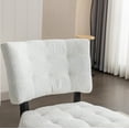 thumbnail image 6 of Roundhill Furniture Movile Boucle Tufted Accent Chair with Oversized Seating, White, 6 of 10