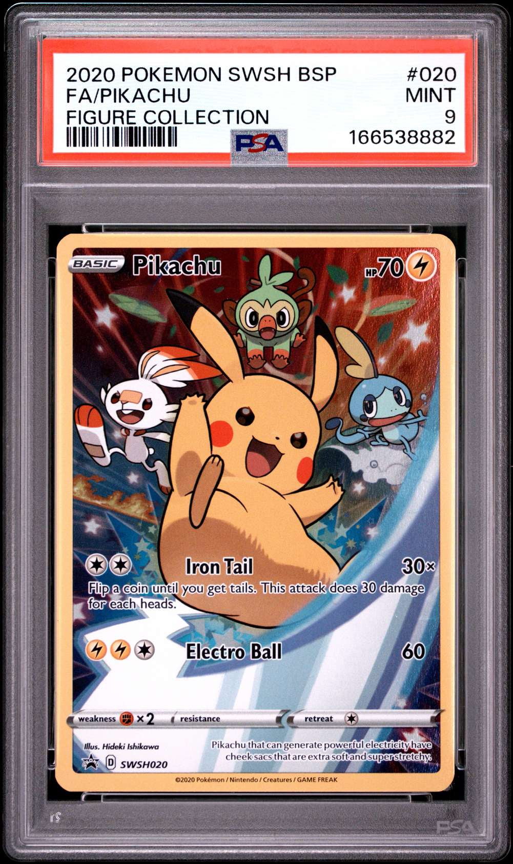Pokemon Futsal Promo Pikachu On The Ball #001/005 (PSA - Gem Mint