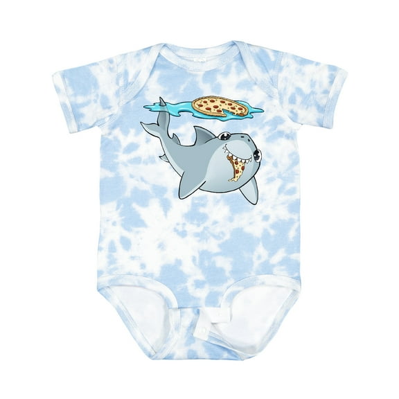 Inktastic Pizza Shark Boys or Girls Baby Bodysuit
