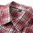 thumbnail image 6 of Lmnyox Button Down Shirt for Men Long Sleeve Collared Plaid Print Shirts with Pocket Casual Cotton Shirts for Work, 6 of 6