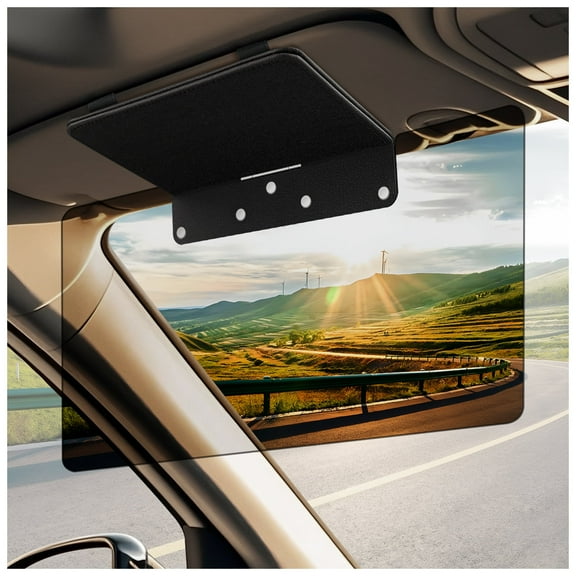 Sun Visor for Car, Polarized Sun Visor Extender for Car, Upgraded UV400 Adjustable Visor Extender Sun Blocker Anti-Glare for Safe Driving, UV Protection, Stray Light, Universal