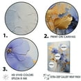 thumbnail image 3 of Designart "Exquisite Violets In Blue And Gold Hues III" Violets Floater Framed Canvas Wall Art, 3 of 5