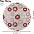 thumbnail image 2 of Coolnut 60"x60" Round Tablecloth, Doughnuts On Stripes Modern Table Cover for Home Decoration Washable Table Cloth for Dinner Picnic, 2 of 5