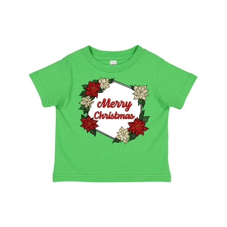 

Inktastic Merry Christmas Poinsettia Gift Toddler Boy or Toddler Girl T-Shirt