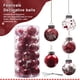 thumbnail image 5 of Bearachild Paquete de 30 bolas de Navidad, colgante decorativo de Navidad reutilizable para fiestas, bodas, cumpleaños, fotografía, patio, decoración del Kits de decoración para fiestas Rojo Bearachild HA065288-01B, 5 of 6