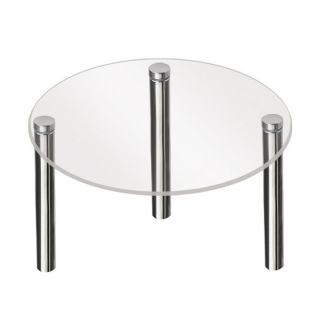 1 Set Acrylic Cake Stand Transparent Good Load Bearing High Strength Stable Food Grade Acrylic Cake Display Risers Stand Rack Party Supplies