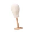 thumbnail image 3 of Bunblic Mannequin Head Multifunctional Hat Rack Standing Stand for Cap Salon Wood Color Medium, 3 of 8