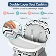 thumbnail image 4 of Cowiewie Trona para bebé 8 en 1 para bebés y niños pequeños, juego de mesa y silla, trona de mesa con arnés de seguridad, bandeja extraíble (ondulada), 4 of 5