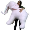 thumbnail image 1 of American Made Giant Stuffed Pink Elephant Soft 54 Inches Long 3 Feet Tall, 1 of 1