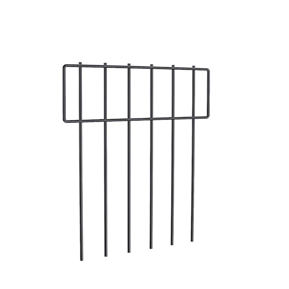 20PC 13inch*17inch Metal Protective Decorative Garden Fence, Animal Barrier, Yard and Lawn Isolation Fence, Outdoor Wrought Iron Fence