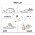thumbnail image 3 of Soidarity 1 par de correas de amarre de nailon para techo de camión Universal, carro portátil de liberación rápida, equipaje, artículos Ropa Deportiva, Zapatos Bolsa de pelusa de 300 cm NO1, 3 of 6
