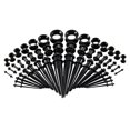 thumbnail image 2 of EHJRE 50pcs 14G-00G O- Acrylic Tapers and Black 50pcs-black, 2 of 9