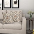 thumbnail image 6 of Brown Vintage Floral Pillow Covers 18x18 Inch Set of 2, Grey Gray Antique Flower Block Print Pattern Decorative Throw Pillowcases Outdoor Farmhouse Cushion Covers Art Decor for Sofa Couch Bed, 6 of 6