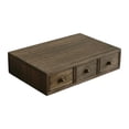 thumbnail image 2 of DOLITY Wooden Desktop Organizer Creative Monitor Stand Riser for Desk Office Indoor 3 Drawer, 2 of 9