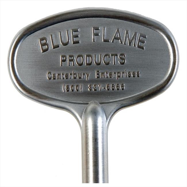 Blue Flame Gas Valve Key 8 &quot; Satin Chrome
