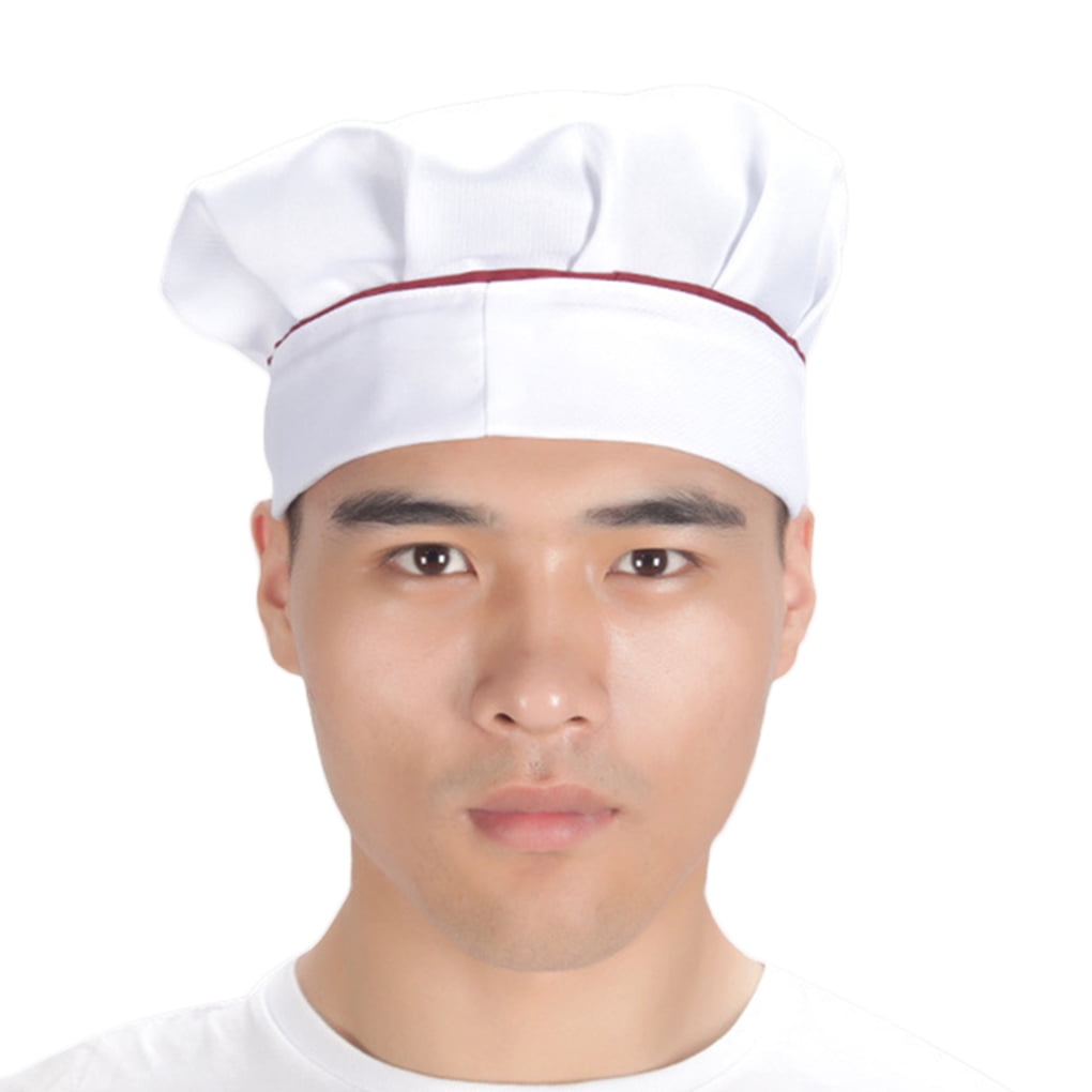 Chef Hat Bakery Cloth Adjustbale Elastic Cap Cooking Baker Kitchen Restaurant 